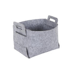 Cesta de fieltro gris HKH