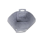Cesta de fieltro gris HKH