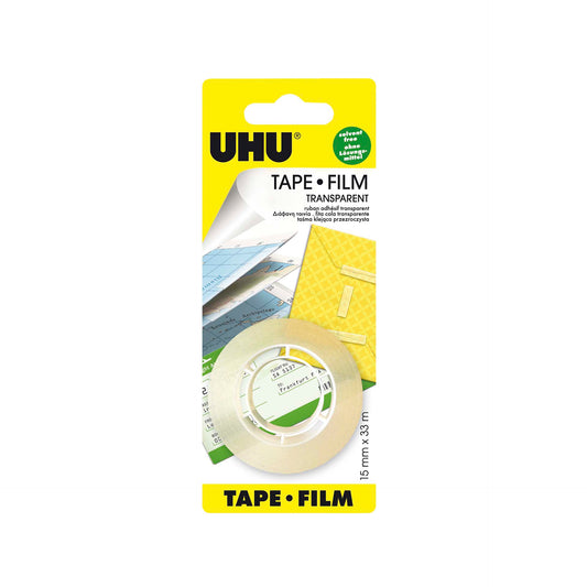UHU Tape Film Transparente Recarga 15mm x 33m