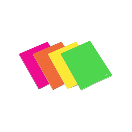 Ambar Caderno Agrafado A5 48f 90g Neon Quadriculado