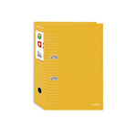 Carpeta archivadora ámbar lomo ancho amarillo
