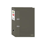 Carpeta archivadora de lomo ancho gris ámbar