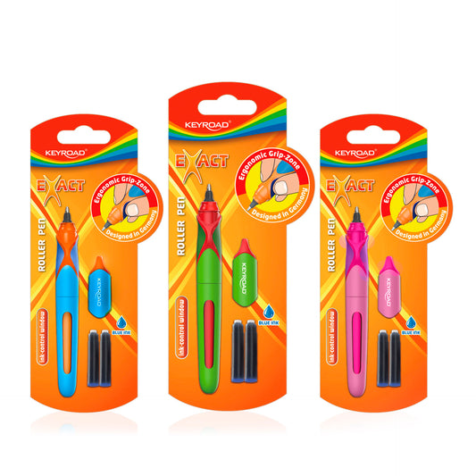 Keyroad Blister Caneta Roller 0,7 mm + 2 Recargas