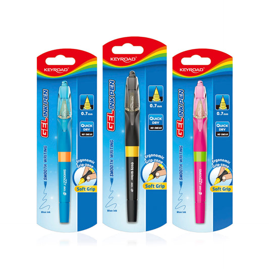 Keyroad Blister Esferográfica Gel 0,7 mm