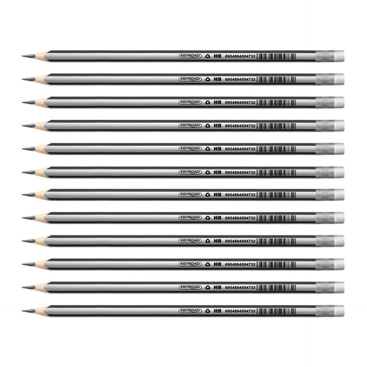 Keyroad Caixa 12 Lápis Triangle HB com Borracha