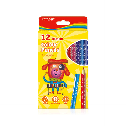 Keyroad Caixa 12 Lápis de Cor Jumbo