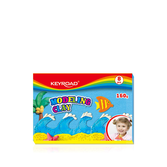 Keyroad Plasticina Caixa com 8 Peças Cores 160 gr