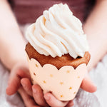 Paquete de 6 moldes de papel desechables para cupcakes