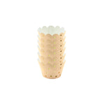 Paquete de 6 moldes de papel desechables para cupcakes