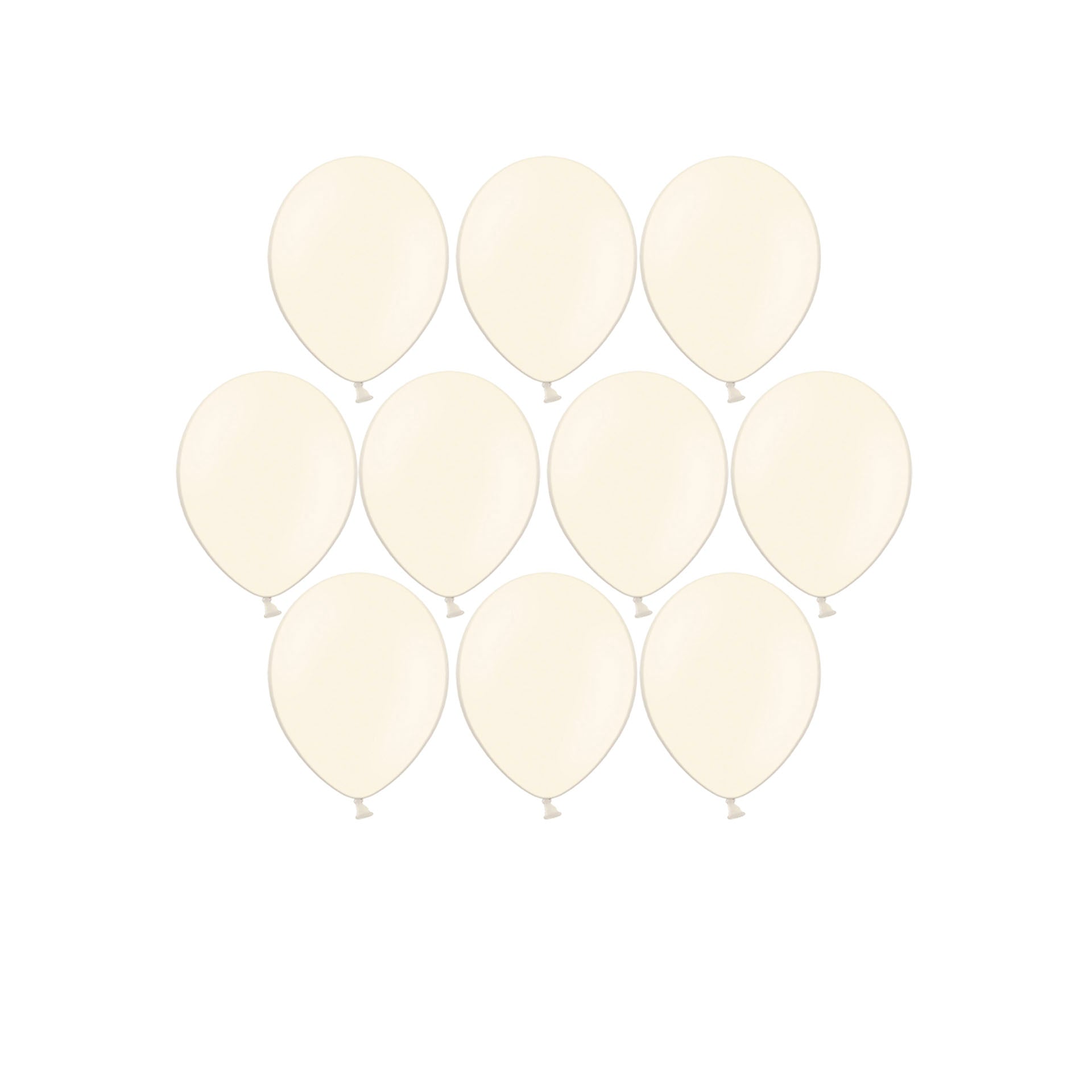 Pack 10 Globos Crema 27 cm