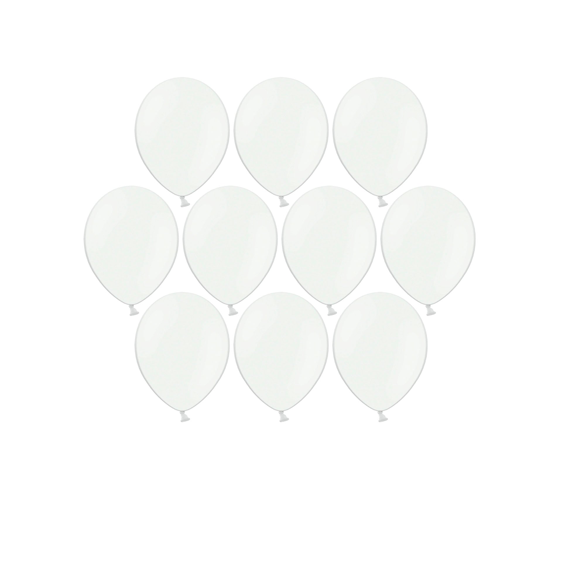 Pack 10 Globos Blancos 30 cm