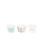 Pack 6 Formas para Cupcakes Unicórnio Descartável Papel