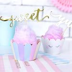Pack 6 Formas para Cupcakes Unicórnio Descartável Papel