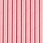 Pack 10 Palhas Rosa Papel 19,5 cm