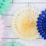Pack 3 Rosetas Creme Papel Sortido 20-30 cm