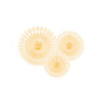 Pack 3 Rosetas Creme Papel Sortido 20-30 cm