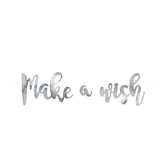 Banner Unicórnio Make a Wish 15 x 60 cm