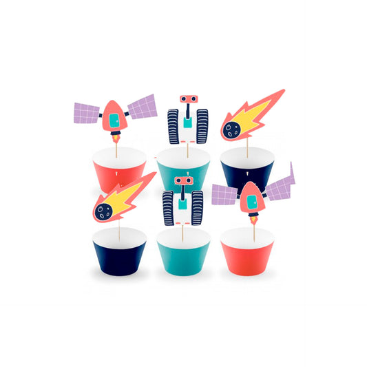 Kit Cupcake Espaço 6 un