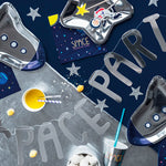 Banner Space Party Prateado 13 x 96 cm