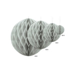 Bola Cinza Decorativa em Papel 10 cm