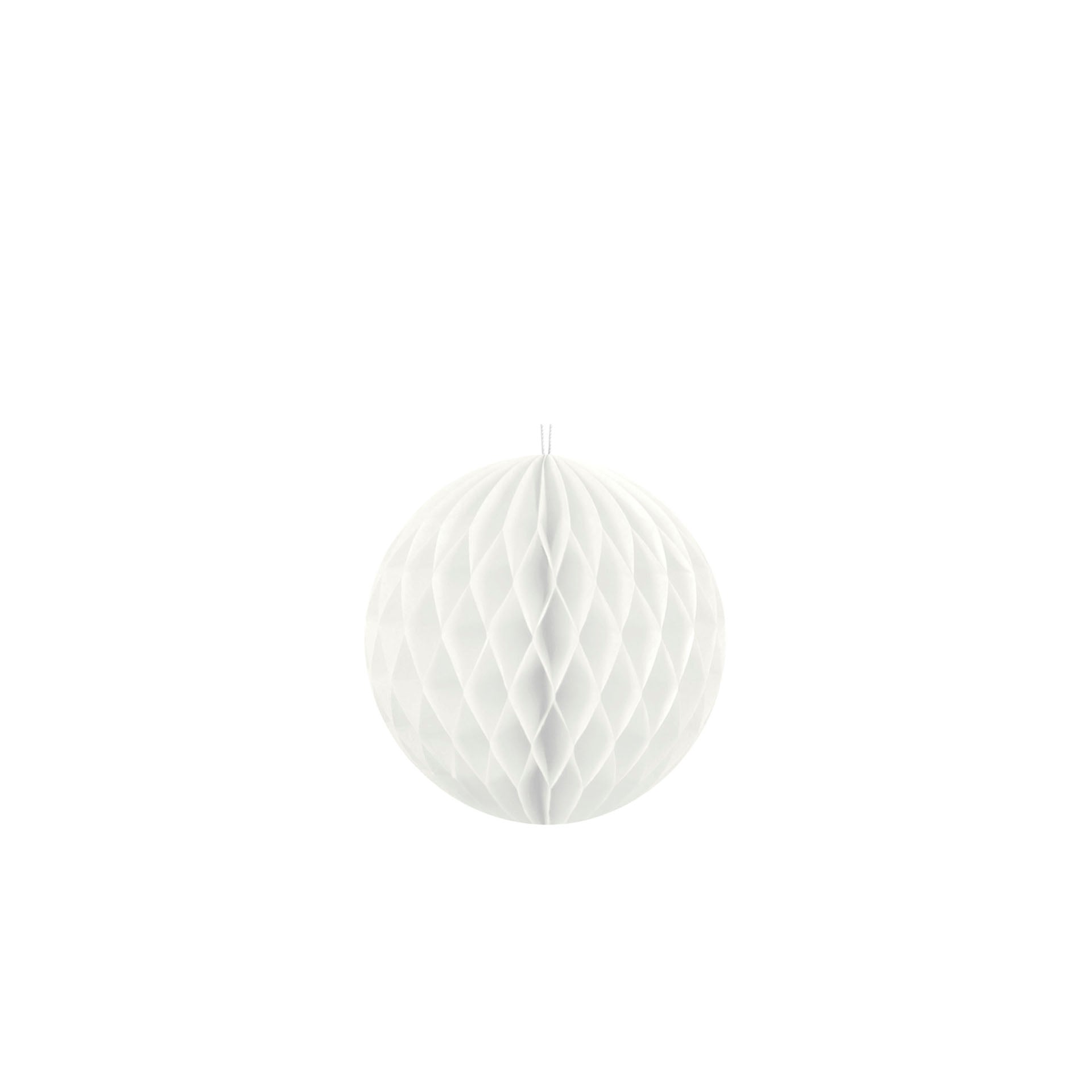 Bola Decorativa Blanca de Papel 10 cm