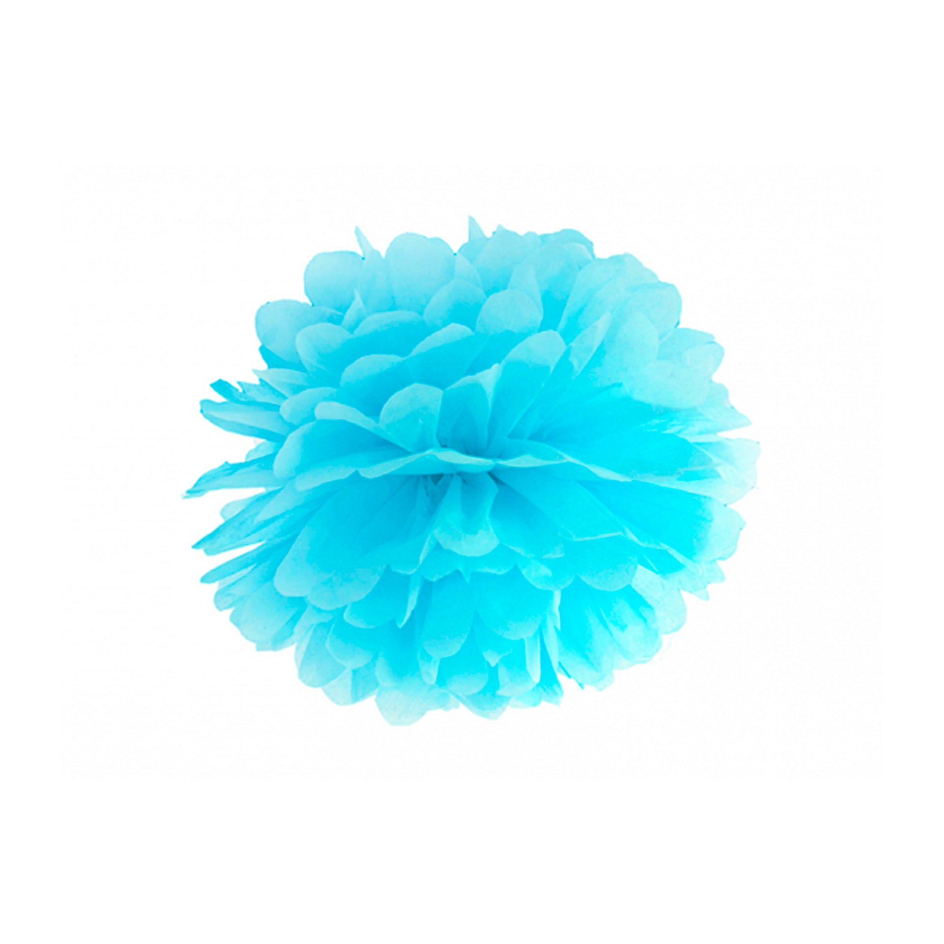 Pompón de Papel Azul 25 cm