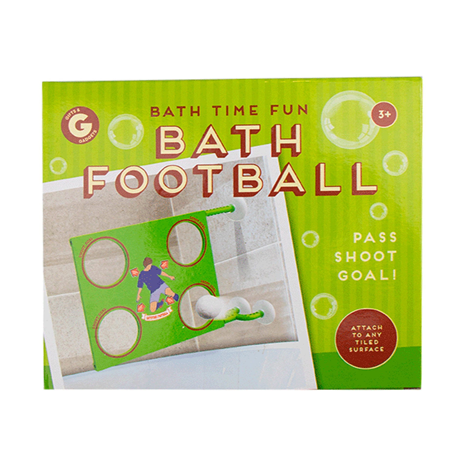 Juega al fútbol a la hora del baño
