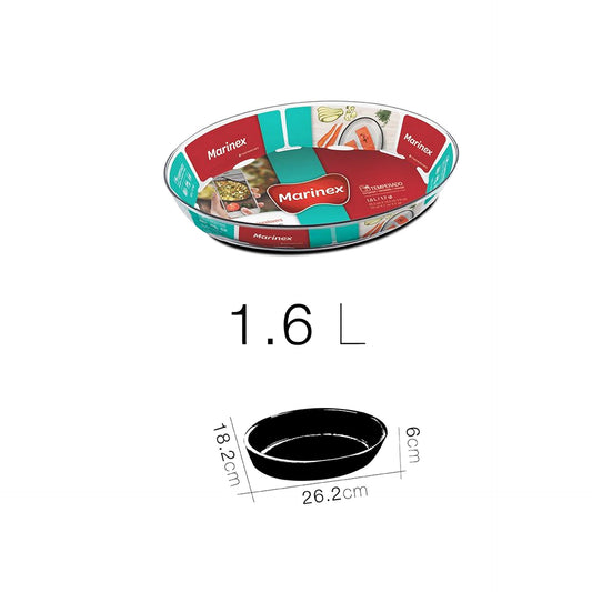 Marinex Travessa Oval Vidro para Forno 1,6 L