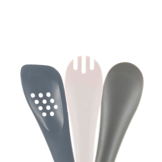 Pinça de Cozinha 3 em 1 Branco/Cinza 31,5 x 5,2 x 4,5 cm