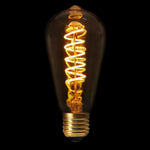 Lámpara LED Espiral ST64 E27 125 Lúmenes Ámbar 2W=40W