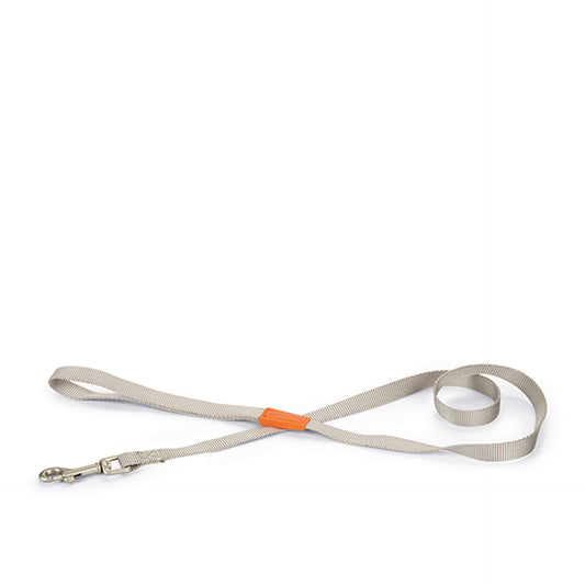 Beeztees Correa de nailon gris para perros M