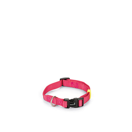Beeztees Coleira para Cão Nylon Rosa M