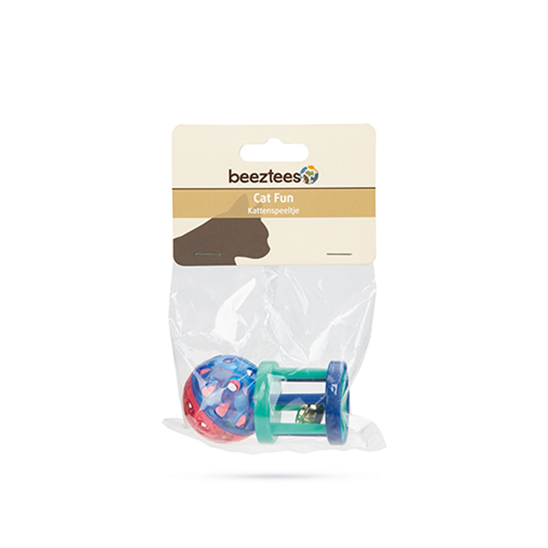 Beeztees Brinquedo para Gato Bola + Rolo com Guizo