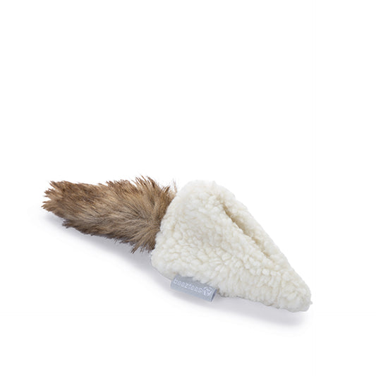 Beeztees Brinquedo Almofada Pele Carneiro com Catnip Yeti Branco