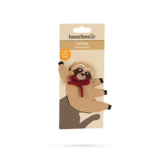 Beeztees Brinquedo para Gato Preguiça Jona com Catnip Bege