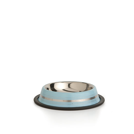 Beeztees Comedouro para Gato Inox Riscas Azul