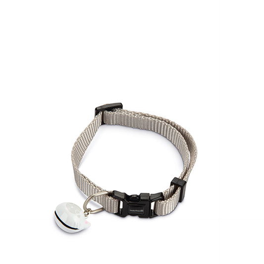 Beeztees Coleira para Gato Nylon Cinza Claro