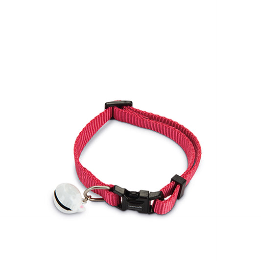 Beeztees Coleira para Gato Nylon Rosa
