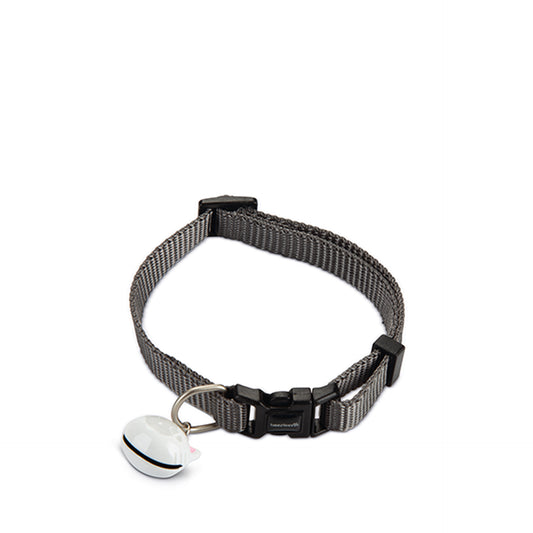 Beeztees Coleira para Gato Nylon Cinza Escuro