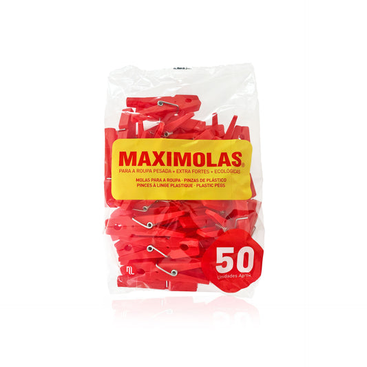 Maximolas Molas Vermelhas para Roupa 50 un