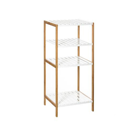 Estante Branca 3 Prateleiras Fixas + 1 Ajustável 35 x 32 x 77 cm