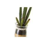 HKH Artificial Cactus Florero Redondo Vidrio