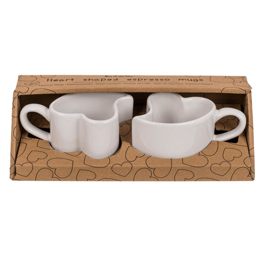 HKH Conjunto 2 Chávenas Café Forma de Coração 90 ml