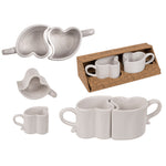 HKH Conjunto 2 Chávenas Café Forma de Coração 90 ml