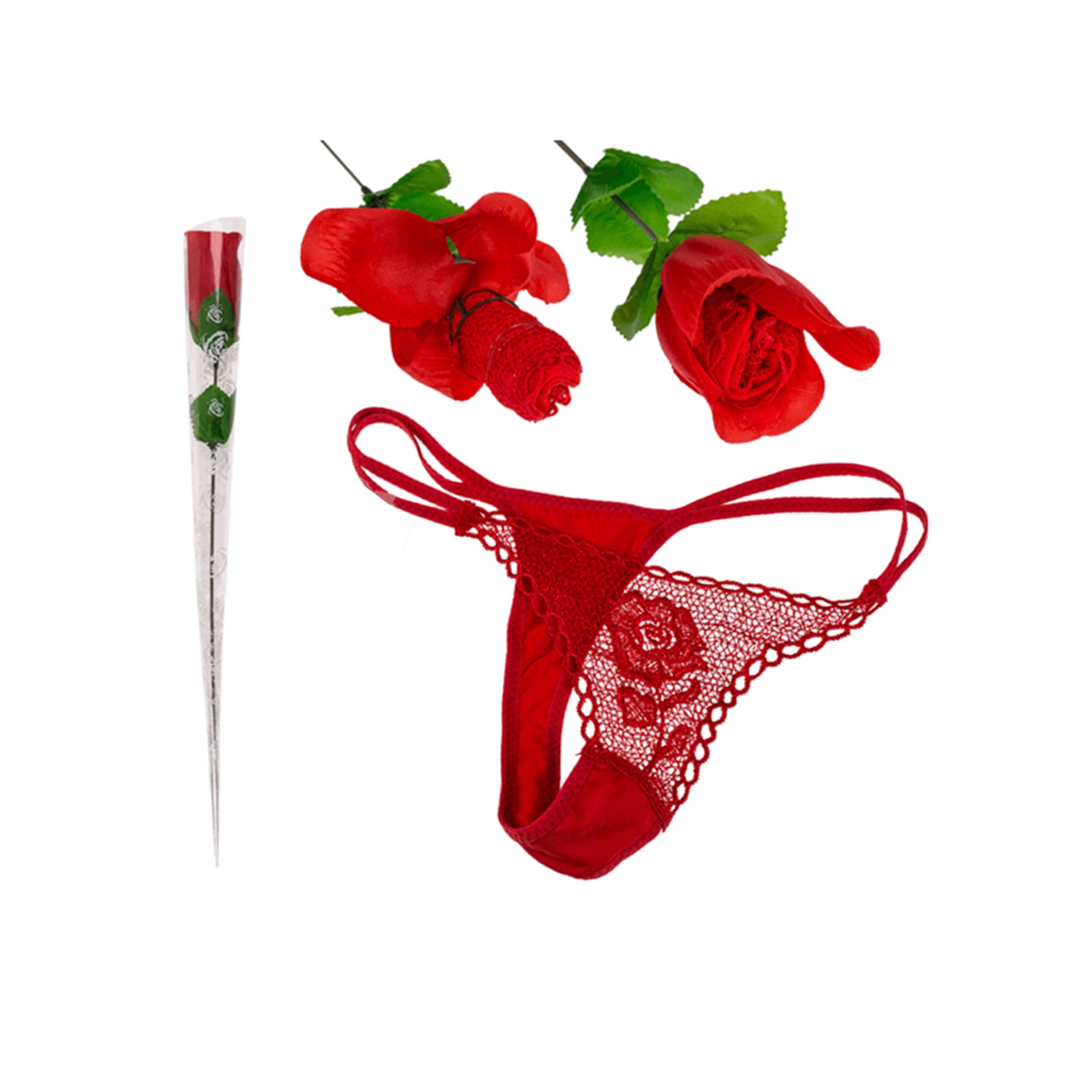 HKH Rosa con Tanga Roja Ropa Interior