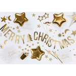 Banner Merry Christmas Dourado 1,5 m