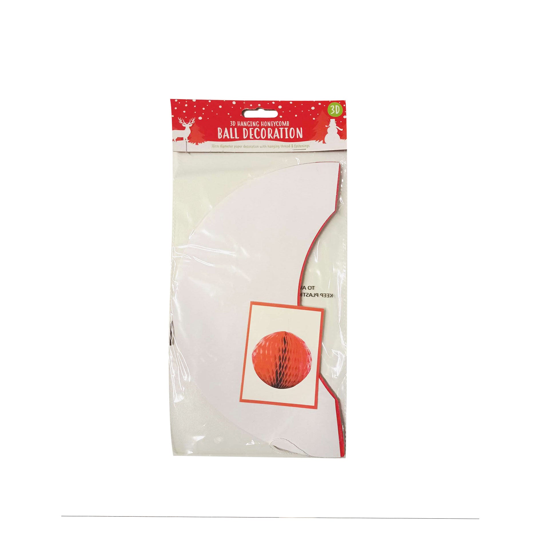 Bola de Navidad decorativa de papel 3D