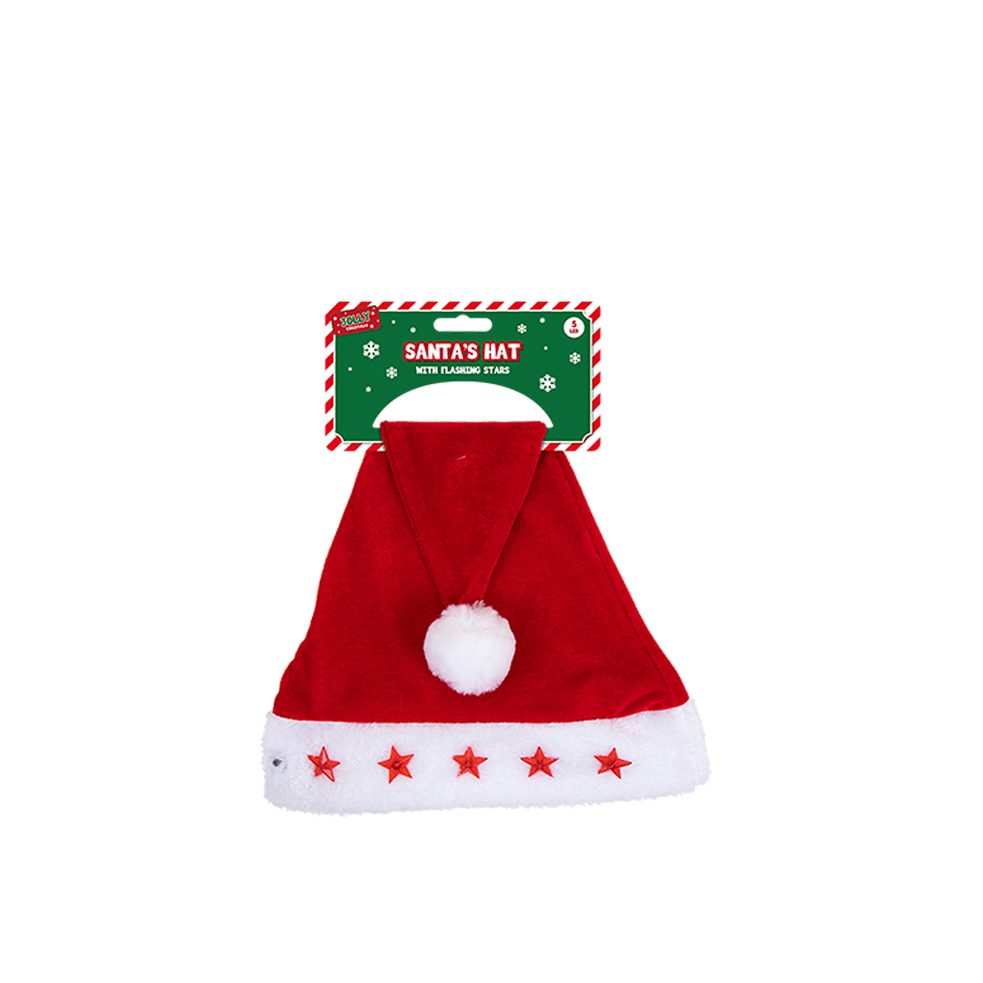 gorro de papa noel con luz