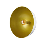 Plafón blanco con interior dorado "Cinema" D40 cm