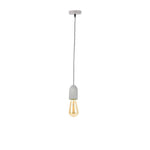 Candeeiro de Teto Branco com Cabo Preto e Branco